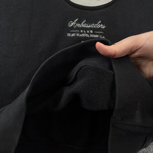 Nike Ambassadors Club Fleece Sweatshirt Sportswear Black Pullover Small Adult - Picture 5 of 14